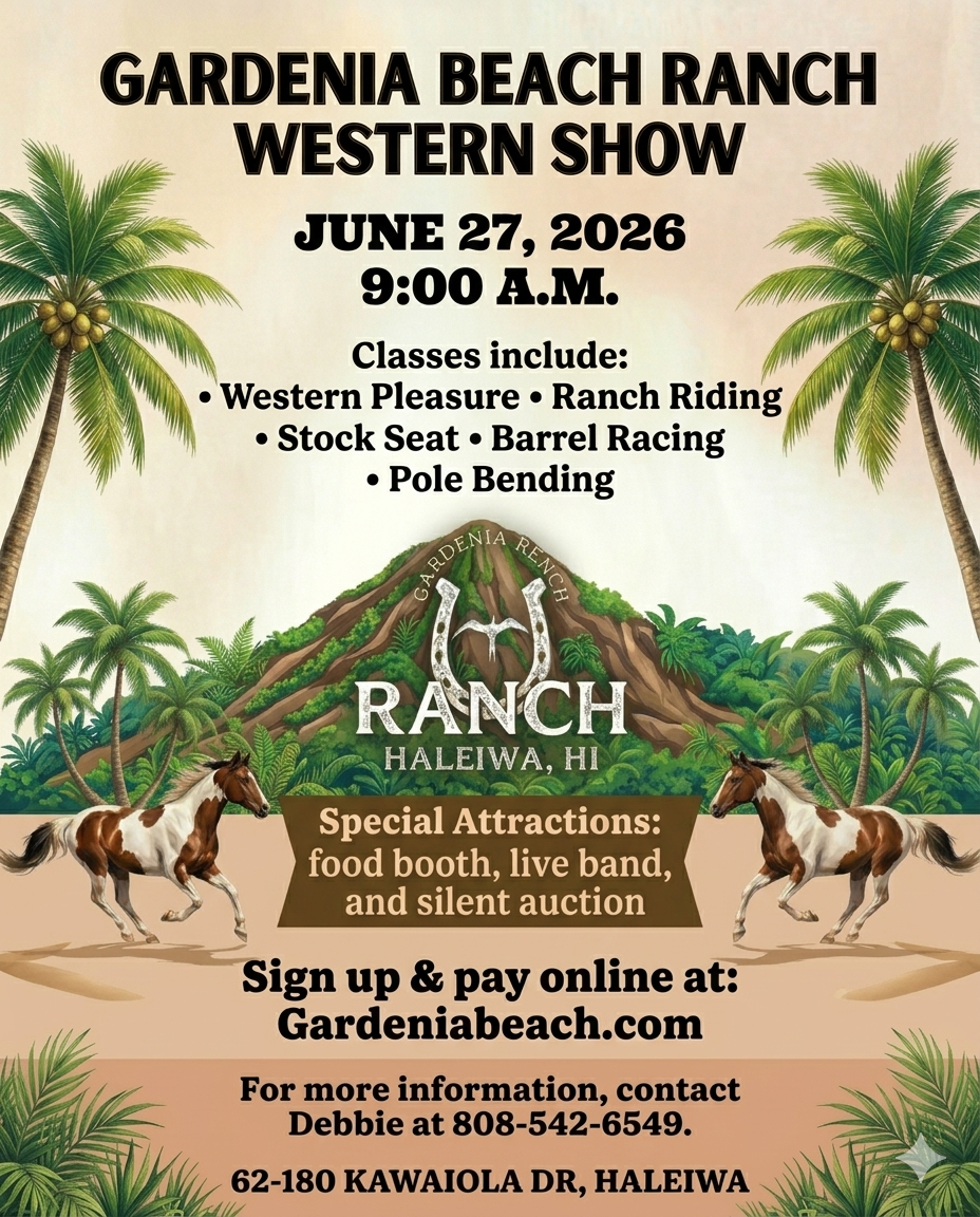 2026 Gardenia Beach Western Show Registration